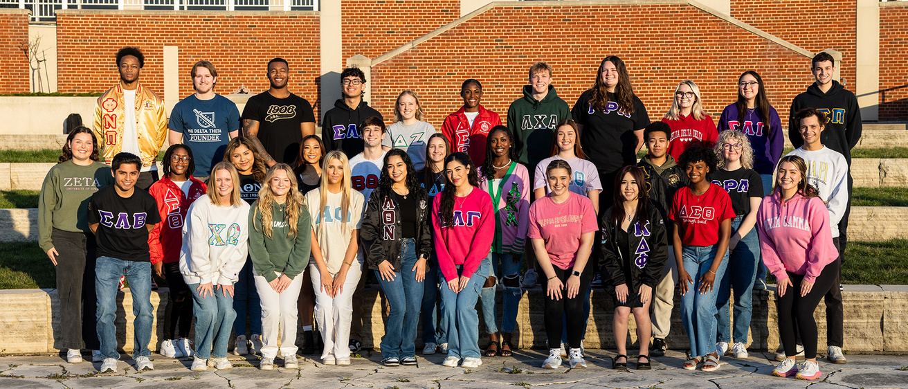 students from each chapter posing